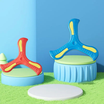 Soft Three-Leaf Boomerang – Safe Outdoor Flying Disc Toy for Kids and Families
