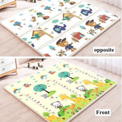 Large Foldable Baby Play Mat for Safe Montessori Sensory Learning & Crawling