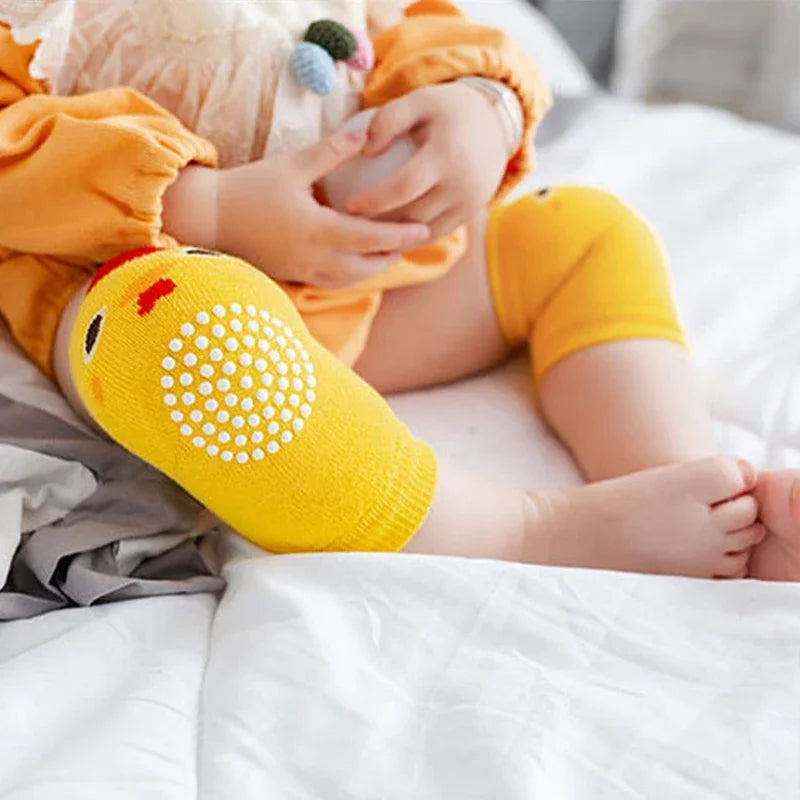 Cotton Baby Knee Pads – Anti-Slip Crawling & Walking Protection for 0–3 Years