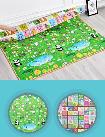 Eco-Friendly Thick Baby Crawling Play Mat – Foldable, Safe & Comfortable Rug for Sensory Learning and Play