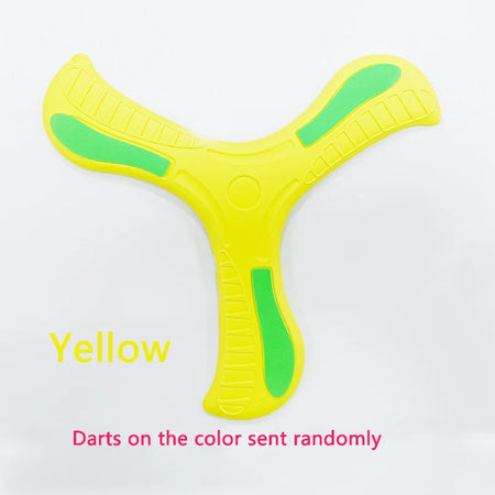 Soft Three-Leaf Boomerang – Safe Outdoor Flying Disc Toy for Kids and Families