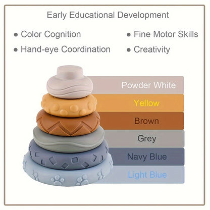 Montessori Koala Stacking Tower – Sensory Learning Toy for Babies & Toddlers
