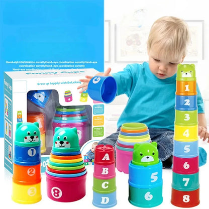 Montessori Stacking Cups Game for Toddlers – Kidlova Early Learning Brain Response Toy
