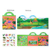 Reusable Montessori Sticker Book for Toddlers Educational DIY Puzzle Toy for Age 2-4