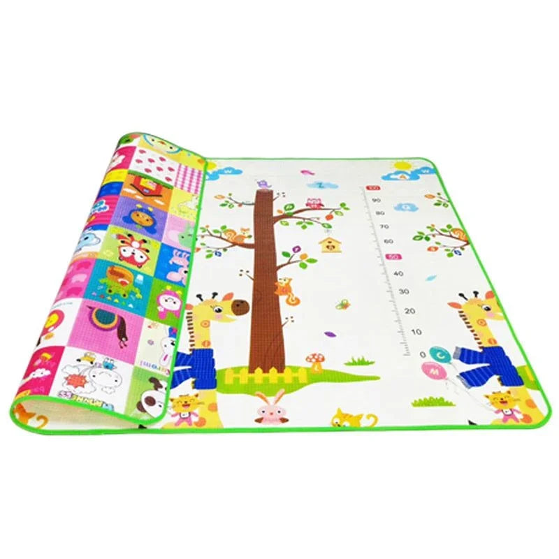 Large Foldable Baby Play Mat for Safe Montessori Sensory Learning & Crawling
