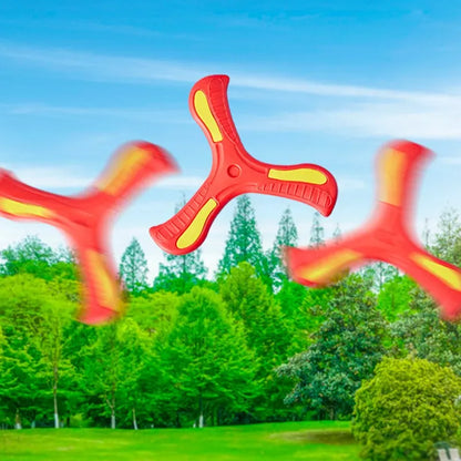 Soft Three-Leaf Boomerang – Safe Outdoor Flying Disc Toy for Kids and Families