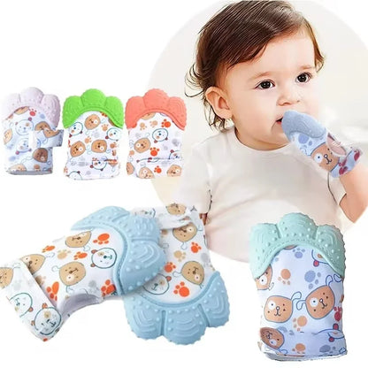 Baby Silicone Teething Mittens – Safe, Breathable & Soothing Teether for Newborns and Toddlers