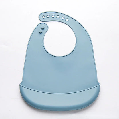 Waterproof Silicone Baby Bib – Adjustable, Soft & BPA-Free Feeding Bib for Newborns and Toddlers