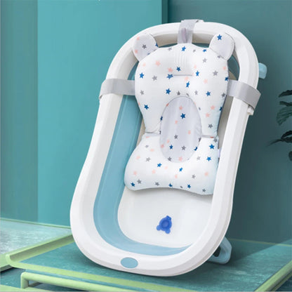 Baby Bath Support Pad – Soft, Foldable & Adjustable Newborn Cushion
