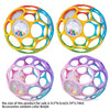 Soft Montessori Baby Grasping Rattle Ball with Bell – Sensory Learning Toy for Infants