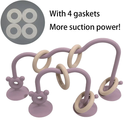 Montessori Silicone Bead Puzzle Toy for Babies & Toddlers
