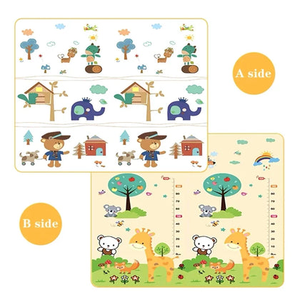 Large Foldable Baby Play Mat for Safe Montessori Sensory Learning & Crawling