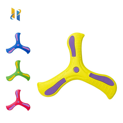 Soft Three-Leaf Boomerang – Safe Outdoor Flying Disc Toy for Kids and Families