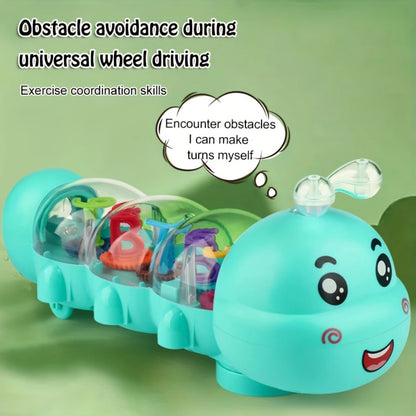 Cute Caterpillar Baby Crawling Toy with Lights, Music & Learning Design – Montessori Sensory Play