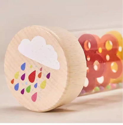 Montessori Wooden Rainmaker Sensory Toy for Babies and Toddlers – Kidlova Music Shaker for Early Learning and Fun