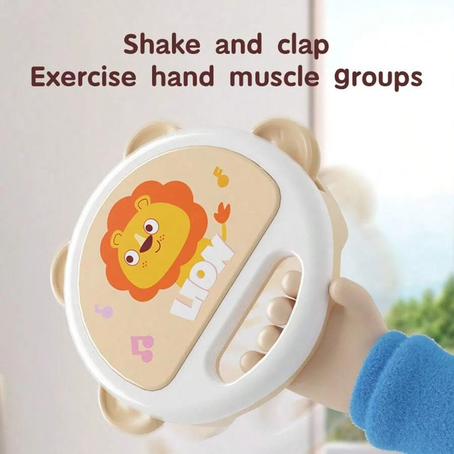 Baby Handheld Tambourine – Musical Percussion Toy for Toddlers and Kids Colorful