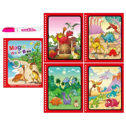 Reusable Water Drawing Book with Magic Pen – Montessori Educational Toy for Toddlers