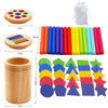Wooden Montessori Colour Sorting & Balance Toy for Kids – Fine Motor Skills & Early Maths Learning