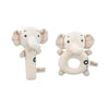 Organic Cotton Baby Hand Rattle – Montessori Sensory Toy for Infants