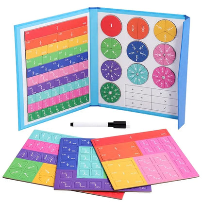 Montessori Wooden Tangram Puzzle Book – Magnetic Travel Toy for Kids
