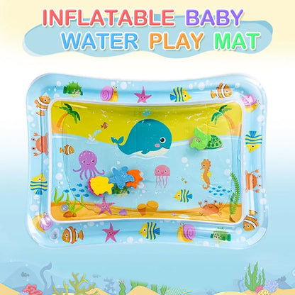 Inflatable Baby Water Play Mat – Sensory Tummy Time Activity Toy for Infants & Toddlers