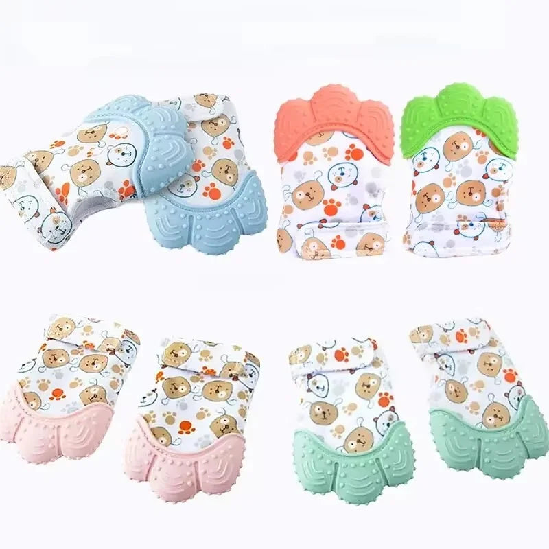 Baby Silicone Teething Mittens – Safe, Breathable & Soothing Teether for Newborns and Toddlers