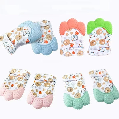 Baby Silicone Teething Mittens – Safe, Breathable & Soothing Teether for Newborns and Toddlers