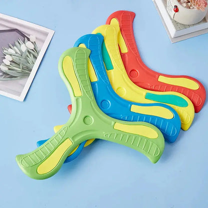 Soft Three-Leaf Boomerang – Safe Outdoor Flying Disc Toy for Kids and Families