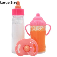 Baby Doll Feeding Bottle & Pacifier Set – Milk & Juice Accessories for Doll Play