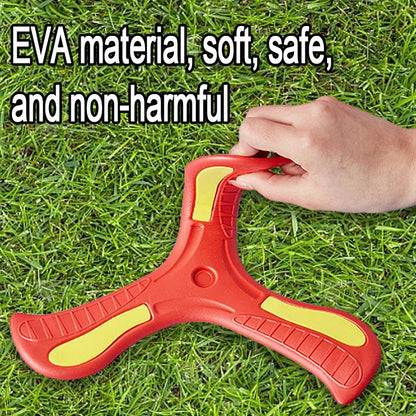 Soft Three-Leaf Boomerang – Safe Outdoor Flying Disc Toy for Kids and Families