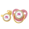 Crown Silicone Baby Pacifier Clip & Teether – BPA Free Dummy Chain for Newborns & Toddlers