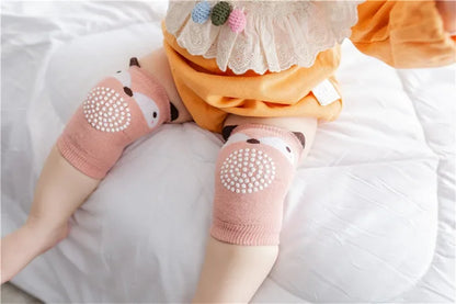 Cotton Baby Knee Pads – Anti-Slip Crawling & Walking Protection for 0–3 Years
