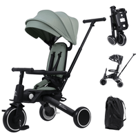 Foryourlittleone Xplor Plus 6-in-1 Foldable Trike – Green (10m–5y) Trikes