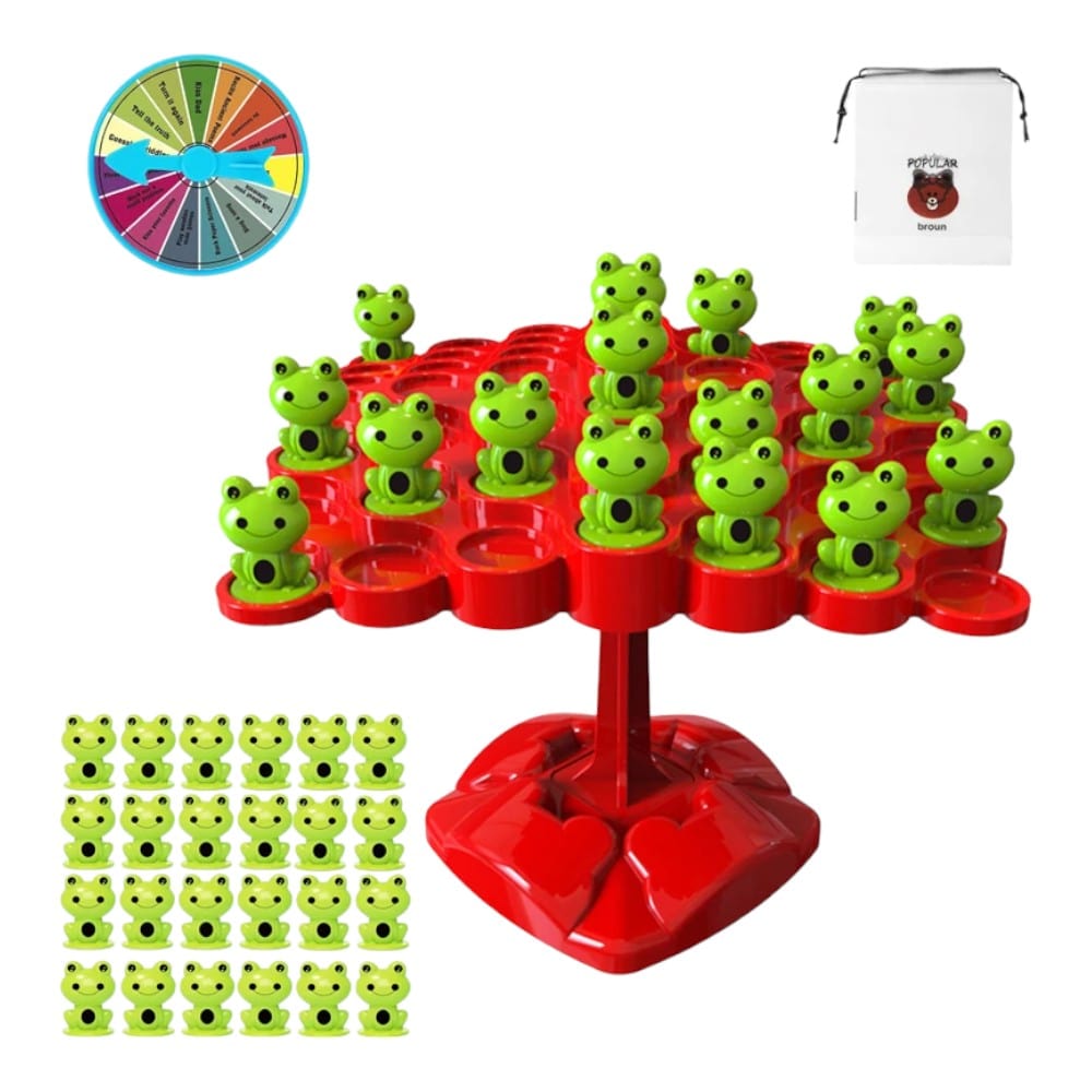 Joyfulbabygoods Balancing game Magnetic Frog Balance Math Game with Counting Weights and Scale