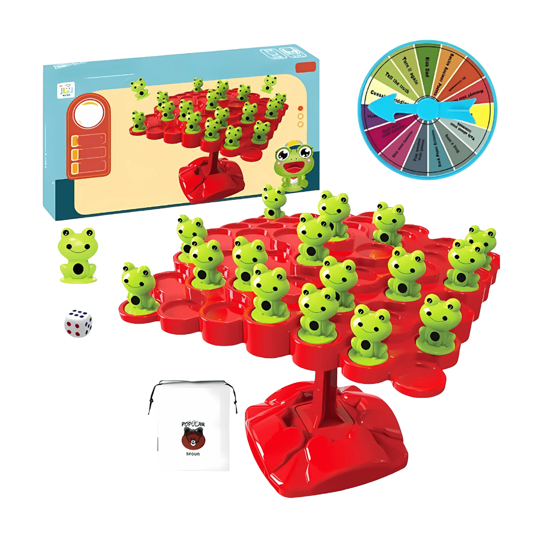 Joyfulbabygoods Balancing game Magnetic Frog Balance Math Game with Counting Weights and Scale