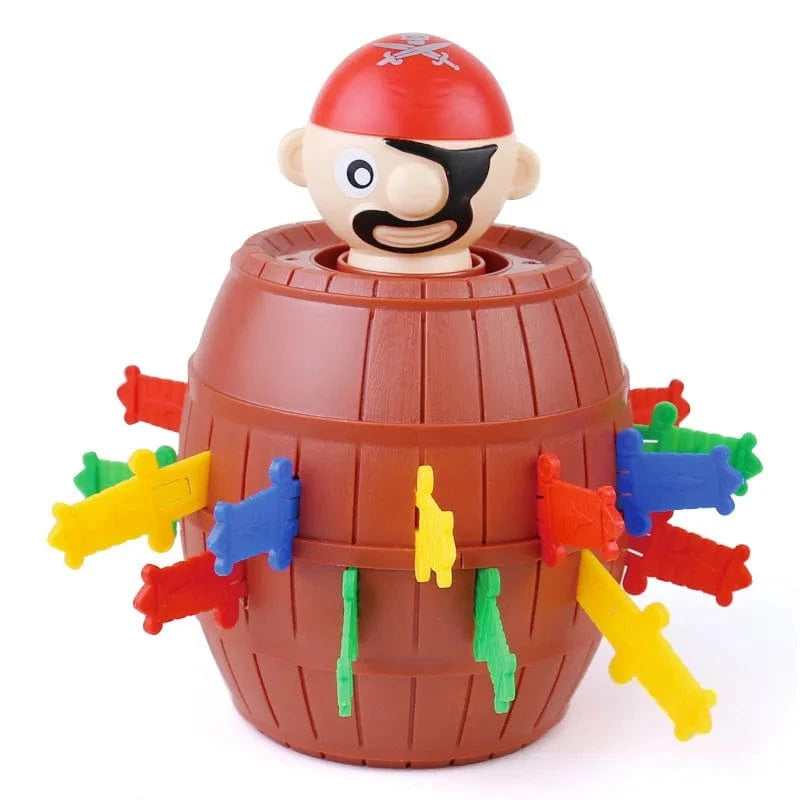 Joyfulbabygoods Jumping Pirate With Swords Jumping Pirate Barrel Game - Suspenseful Kids’ Toy with Swords