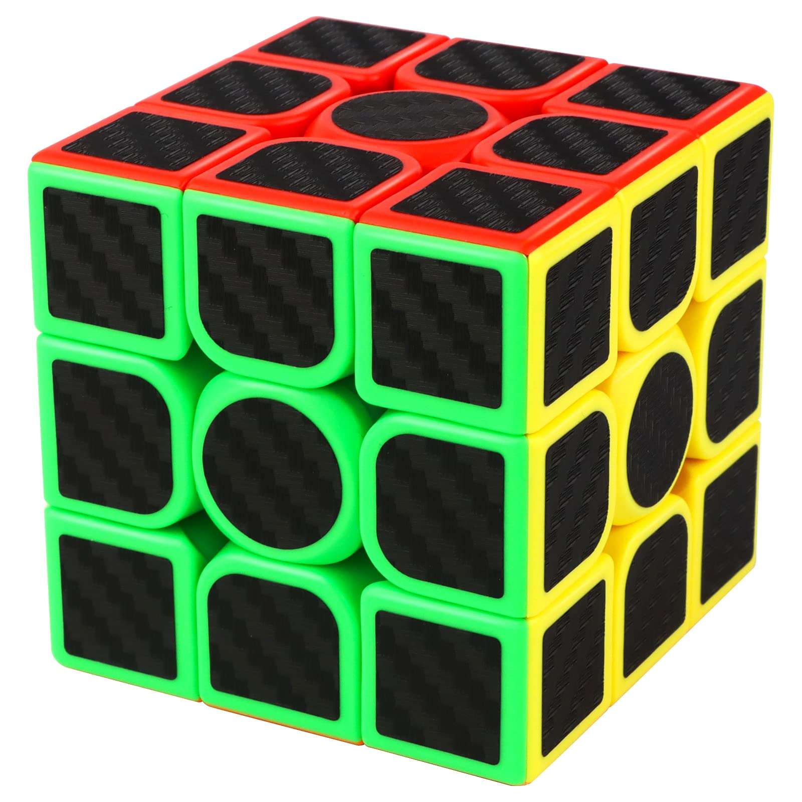 Joyfulbabygoods Speed Cube 3x3 Carbon Fiber Rubik’s Cube Set for Every Skill Level 2x2, 3x3, 4x4, 5x5
