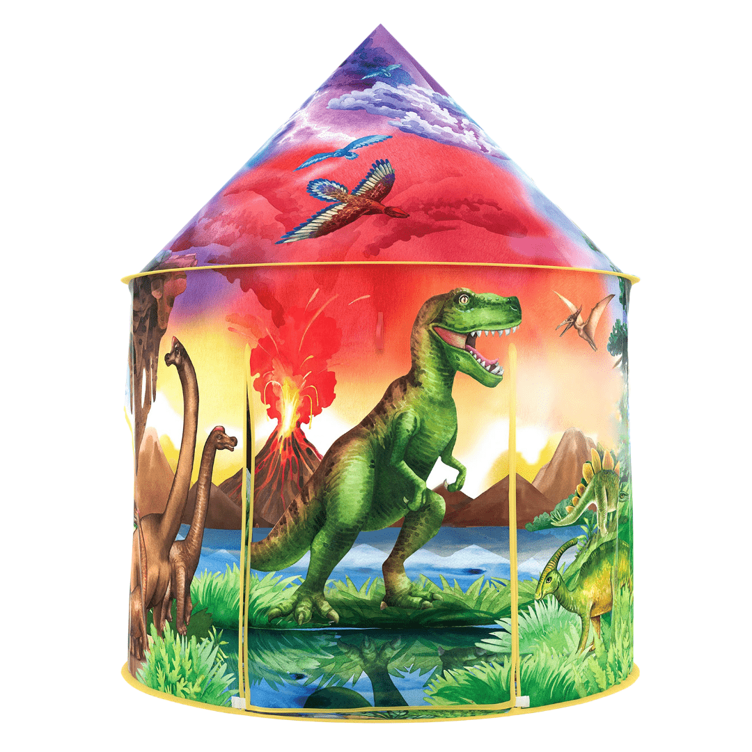 Joyfulbabygoods Tent Dinosaur Play Tent for Kids Indoor & Outdoor with Roaring Sound Button