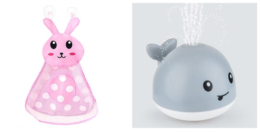 Kidlova 4-Player Dice Game 2set New Baby Bathroom Bath Electric Induction Whale Spray Small Toy