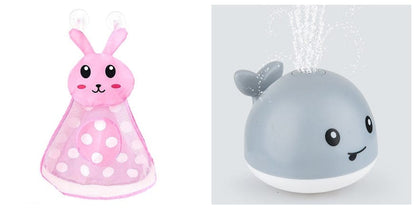 Kidlova 4-Player Dice Game 2set New Baby Bathroom Bath Electric Induction Whale Spray Small Toy
