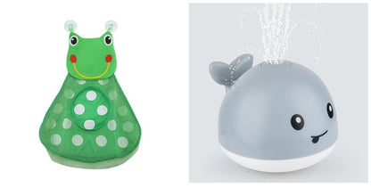 Kidlova 4-Player Dice Game 3set New Baby Bathroom Bath Electric Induction Whale Spray Small Toy