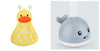 Kidlova 4-Player Dice Game 4set New Baby Bathroom Bath Electric Induction Whale Spray Small Toy