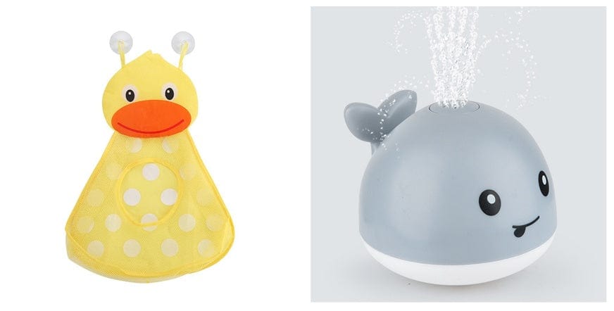 Kidlova 4-Player Dice Game 4set New Baby Bathroom Bath Electric Induction Whale Spray Small Toy