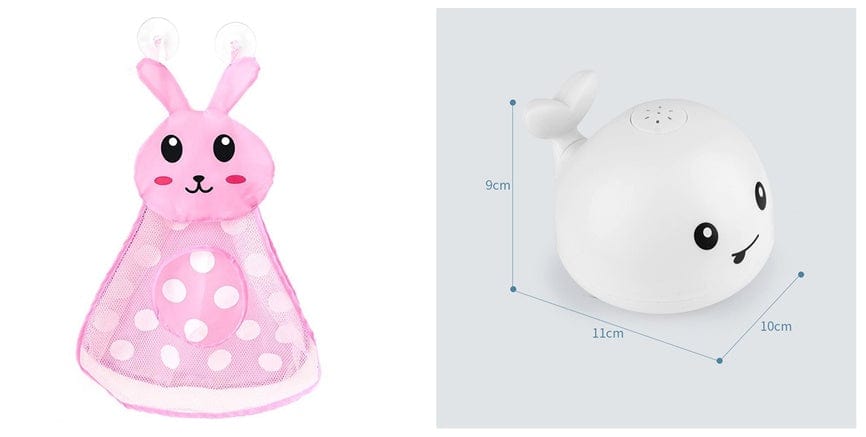 Kidlova 4-Player Dice Game 6set New Baby Bathroom Bath Electric Induction Whale Spray Small Toy