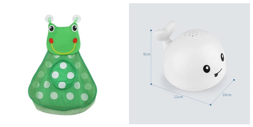 Kidlova 4-Player Dice Game 7set New Baby Bathroom Bath Electric Induction Whale Spray Small Toy
