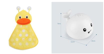 Kidlova 4-Player Dice Game 8set New Baby Bathroom Bath Electric Induction Whale Spray Small Toy