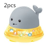 Kidlova 4-Player Dice Game Grey yellow2pcs New Baby Bathroom Bath Electric Induction Whale Spray Small Toy