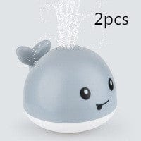 Kidlova 4-Player Dice Game Grey2pcs New Baby Bathroom Bath Electric Induction Whale Spray Small Toy