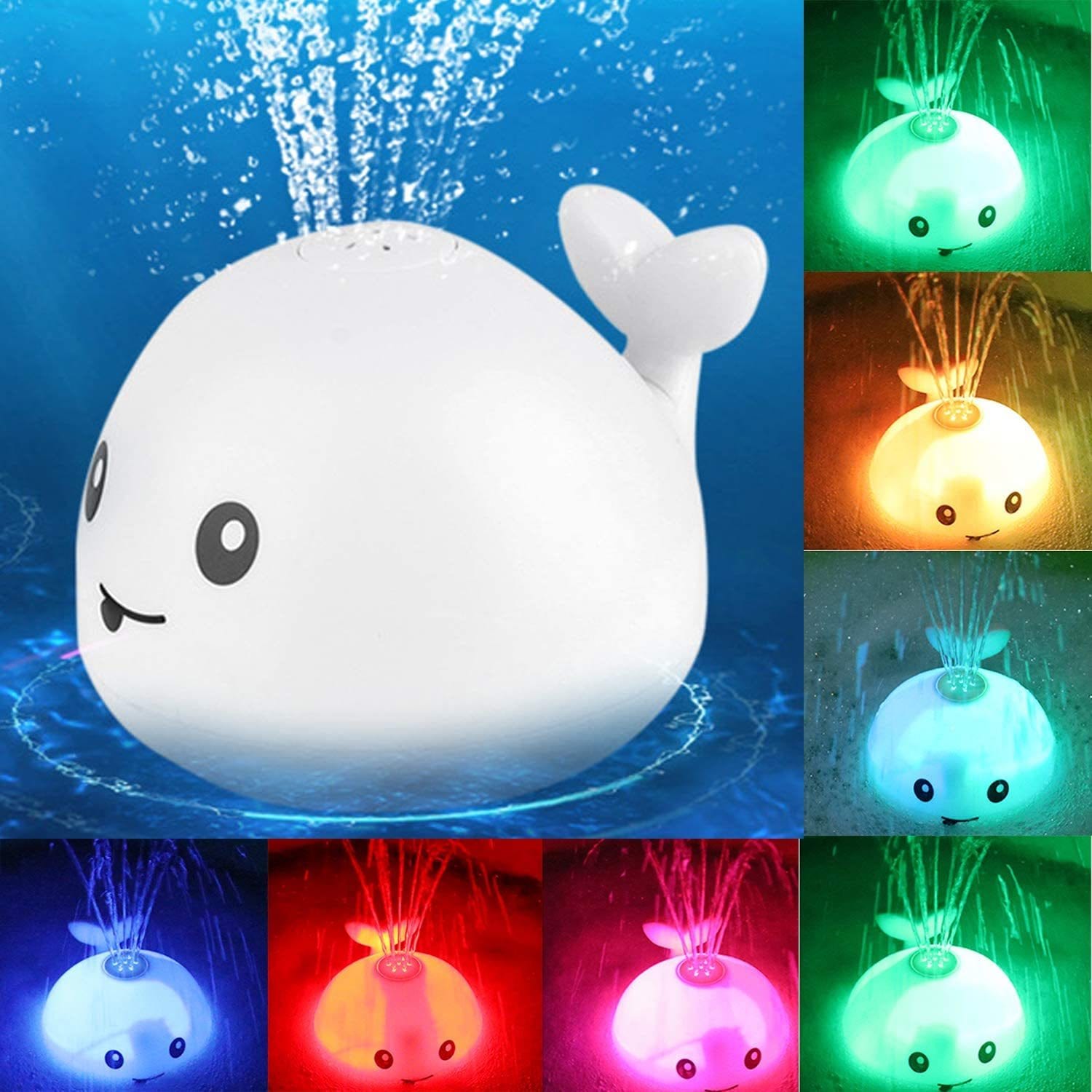 Kidlova 4-Player Dice Game New Baby Bathroom Bath Electric Induction Whale Spray Small Toy