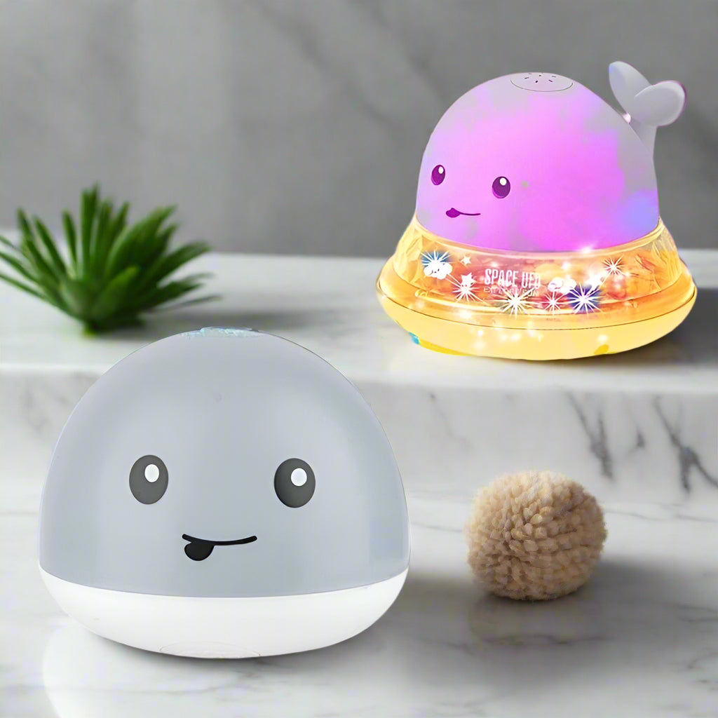 Kidlova 4-Player Dice Game New Baby Bathroom Bath Electric Induction Whale Spray Small Toy